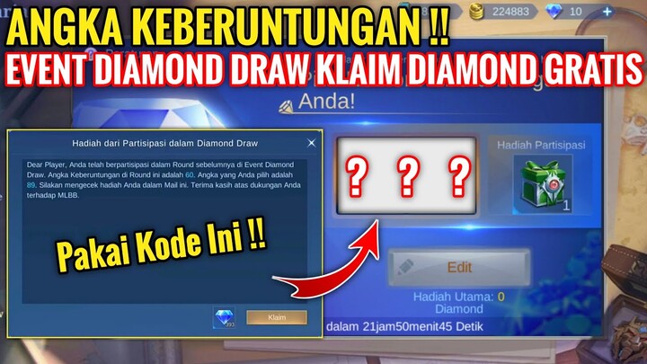 DIAMOND GRATIS!! PREDIKSI ANGKA DIAMOND GRATIS EVENT DIAMOND DRAW MOBILE LEGENDS TERBARU 2022