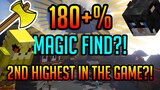 MORE THAN 180% MAGIC FIND IN GAME?! | Hypixel Skyblock