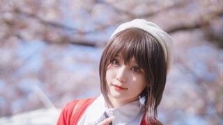 【cos】Mei Kato Megumi พบกับนางเอกที่เดินออกมาจากการ์ตูนใต้ต้นซากุระบนถนนในโตเกียว