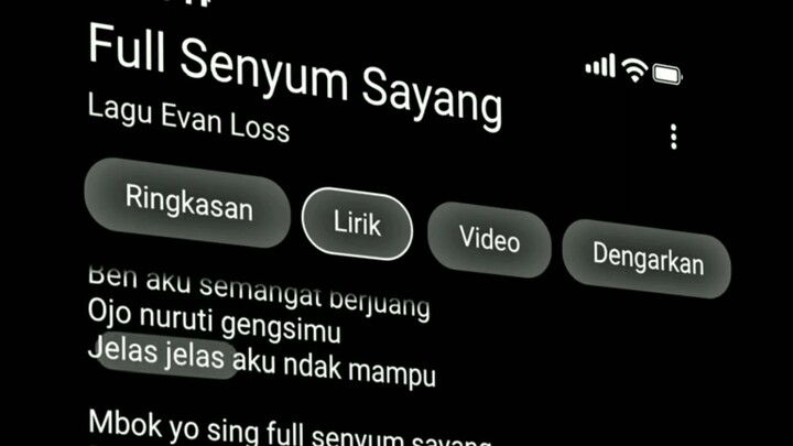 lirik lagu full senyum sayang