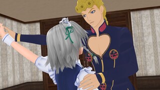 [Oriental xJOJO] Giorno sangat tidak puas dengan kasih sayang ayah DIO pada Sakuya (mmd)