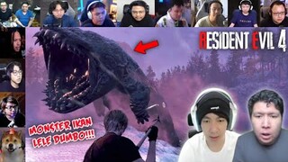 Reaksi Gamer Melawan Del Lago, SI MONSTER IKAN LELE DUMBO!!! | Resident Evil 4 Remake Indonesia