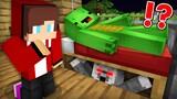Mikey and JJ found WEREWOLF Under The Bed in Minecraft - Maizen Parody