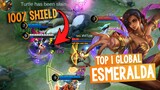 100% Shield? Maniac Esmeralda! Best Build Esmeralda Top 1 Global - Mobile Legends