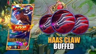 HAAS CLAW BUFF | BRUNO BEST BUILD AND EMBLEM SEASON 24 | Mobile Legends Bang Bang