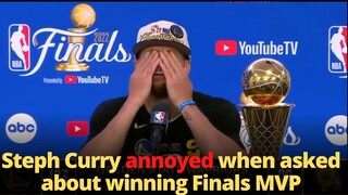 Steph Curry gets annoyed when asked about winning Finals MVP
