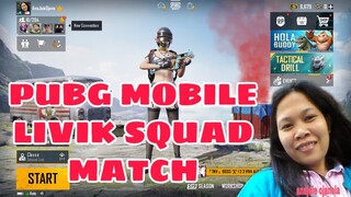 PUBG MOBILE || CLASSIC MAP LIVIK || SQUAD || PASTIME BOREDOM STRIKES