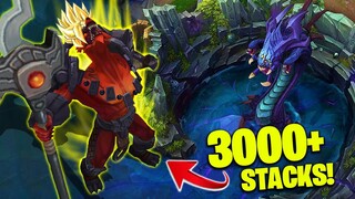 3000 STACKS NASUS is INSANE! - WILD RIFT FUNNY MOMENTS