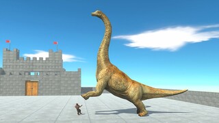 New Unit  BRACHIOSAURUS in Sky Castle vs EVERY UNIT - Animal Revolt Battle Simulator