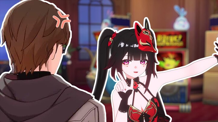 ฮานาบิ: ลองทายดูสิว่าฉันจะไปบ้านเกิดของใคร?😋『Honkai Impact Small Theatre』