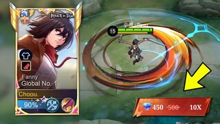 AOT FANNY GAMEPLAY + (DIAMOND SPENT REVEAL!) - Mobile Legends