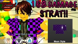 HIGHEST MOON STYLE DAMAGE STRATEGY/COMBO IN ANIME FIGHTING SIMULATOR