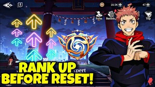 Jujutsu Duel/Adventure GRADE MATCH RANK UP TO TOP 10 BEFORE RESET!