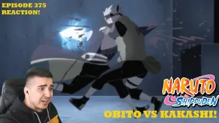 OBITO UCHIHA VS KAKASHI HATAKE! NARUTO SHIPPUDEN EPISODE 375 REACTION! ( Kakashi vs. Obito! )