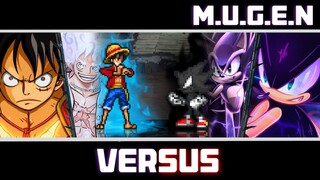 Dark Sonic VS Luffy | Epic Fight Mugen