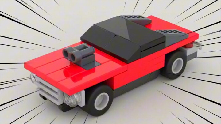 Simple building block version of Dodge charger