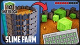 Membuat Slime Farm Simple Untung Banyak ! || Minecraft One Block Indonesia Pt.10