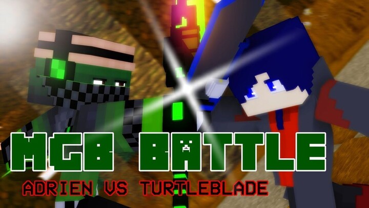 "Over a Bounty" Adrien vs TurtleBlade - Minecraft Fight Animation | MGB Battle
