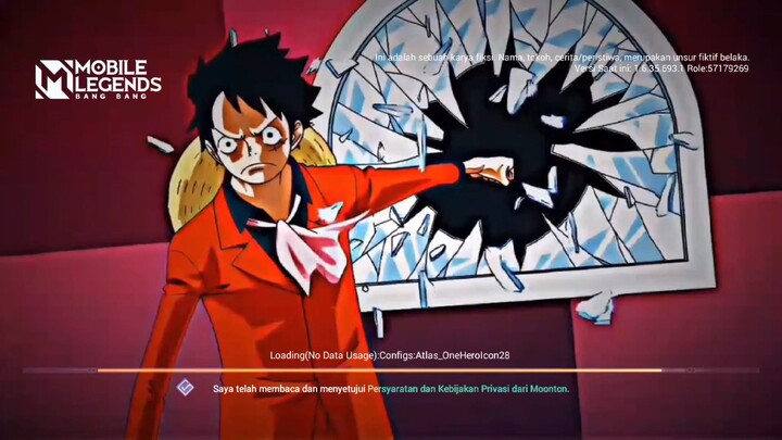 screen mobil legend versi One Piece