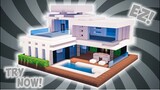 Cara Membuat Rumah Modern Simple! || Minecraft Modern Pt.3
