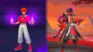 Dyrroth Naraka Flames Collector Skin VS Orochi Chris KoF Skin Comparison