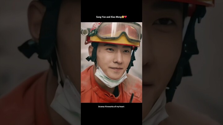 Firefighter Song Yan & Rescue Dog Xiao Meng are love🤧❤️ #fireworksofmyheart #yangyang #杨洋