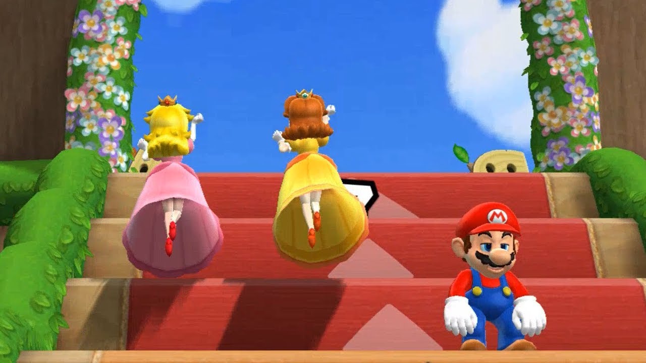 Mario 9 Step It Up Peach vs Daisy Mario vs Luigi Master Difficulty| Cartoons Mee Bilibili