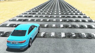 Cars vs Numerous Speed Bumps | BeamNG.Drive