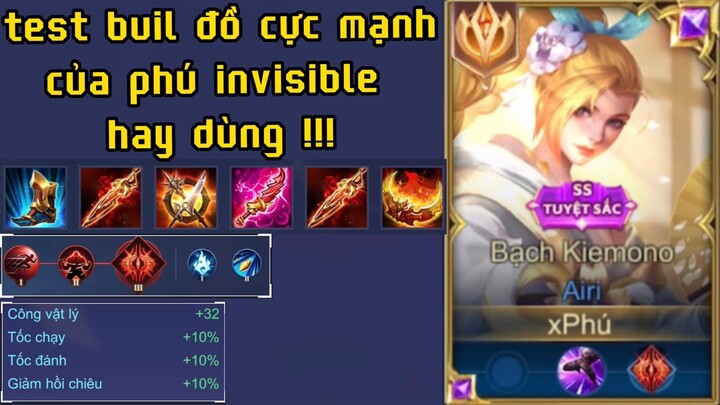Phú invisible - Share Buil Đồ + Ngọc + Phù Hiệu Mạnh Nhất Tôi Hay Dùng.
