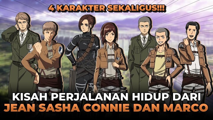 KISAH HIDUP JEAN KIRSTEIN, SASHA BRAUS, CONNIE SPRINGER, DAN MARCO BODT - Attack On Titan