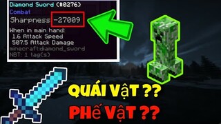 #3 Tại sao bạn Không Thể Đánh Mob Với Cây Kiếm Được Enchant Bằng Số Âm !!! | Thí Nghiệm Minecraft ??