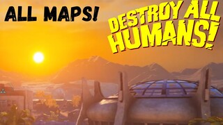 How Big are the Maps in Destroy all Humans!? Run Across the Maps