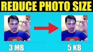 HOW TO REDUCE IMAGE SIZE MB TO KB | NO APPS AND WEBSITE NEEDED | TAGALOG TUTORIAL