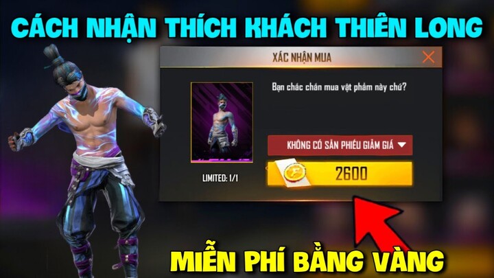 Free Fire | Cách Nhận Trang Phục Thích Khách Âm Dương Miễn Phí Mới Nhất OB36 Bằng Vàng