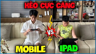 NTN cầm điện thoại solo 1VS1 với Trùm Cuối cầm IPAD , liệu ai sẽ thắng ?