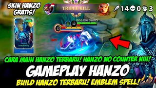 HANZO SKIN GRATIS❗EMBLEM HANZO WAJIB & BUILD HANZO TERSAKIT 2023❗TUTORIAL & GAMEPLAY HANZO TERBARU