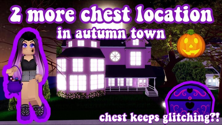 2 Chest Location in Royale High Autumn Town | My Dolly and Bat Top Hat | Chest keeps glitching?