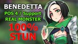 BENEDETTA SUPPORT GAMEPLAY | HOW TO COUNTER STUN ENEMIES | MOBILE LEGENDS