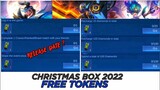 CHRISTMAS BOX 2022 EVENT FREE TOKENS RELEASE DATE || MOBILE LEGENDS NEW EVENT