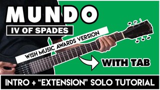 Mundo - Intro + Extended Solo Tutorial | Wish 107.5 4th Music Awards Version