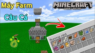 Cách Làm Máy Farm Câu Cá Đơn Giản Trong Minecraft PE | Fish Farm Minecraft PE/ Bedrock 1.17