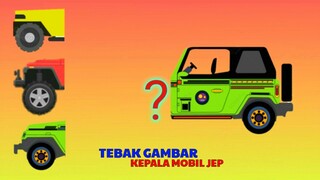 menebak gambar kepala mobil jeep dengan benar