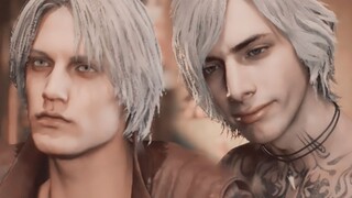 [Debiru Mei Kurai 5/DMC5] Rambut Putih V x Vergil Face Dante "I Heart U"