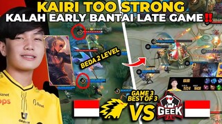 KAIRI NGAMUK GEEK DIBANTAI ‼️ AWAL2 BEDA 3 LVL TP LGSG COMEBACK 1 MOMENT - MPLI GEEK VS ONIC GAME 3