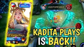 NEW SEASON NEW LIFE! KADITA PLAYS IS BACK!! 🔥 | MLBB