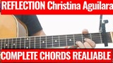 Christina Aguilera - Reflection (Mulan) Complete Guitar Chords RELIABLE