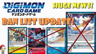 HUGE Digimon TCG Ban List Update! New Banned & Restricted Cards!  (Digimon TCG News)