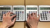 [Cetak Ulang] Memutar lagu tema "Detective Conan" menggunakan empat kalkulator