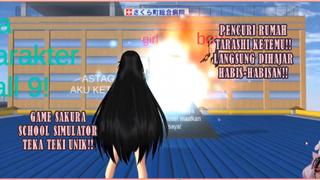 PENCURI RUMAH TARASHI AKHIRNYA TERTANGKAP!! TEKA TEKI GAME SAKURA SCHOOL SIMULATOR!!