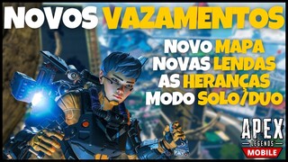 *NOVOS* VAZAMENTOS sobre o APEX LEGENDS MOBILE (NOVAS LENDAS, HERANÇAS, MAPA NOVO, MODO SOLO E MAIS)